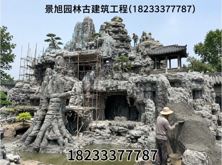 安新县仿古牌楼展示图